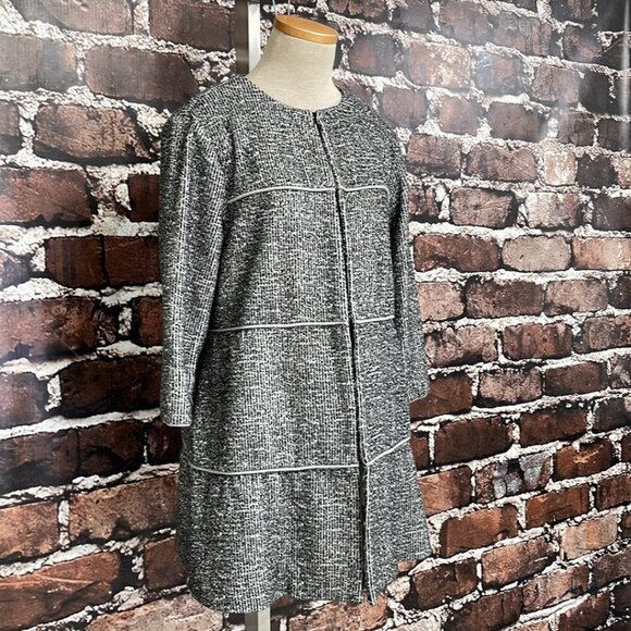 Cabi #5299 The Times Jacket Panel Coat 3/4 Sleeves Gray Asphalt Size Small S - Picture 7 of 17